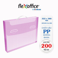 Cặp đựng tài liệu, hồ sơ A4 tiện lợi Thiên Long Flexoffice FO-DF002 - màu ngẫu nhiên