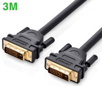 Cáp DVI-D Dual Link 24+1 dài 3M hỗ trợ 2K, FullHD Ugreen 11607