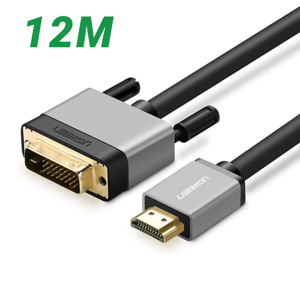 Cáp DVI sang HDMI (24+1) Dài 12M Ugreen 20892