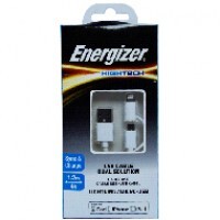 Cáp Energizer HT Dual Lightning USB C11UBDUGWH4