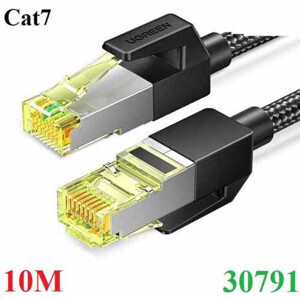 Cáp Ethernet đồng nguyên chất dây dù Ugreen 30791 10M Đen OD5.5mm