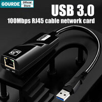 Cáp Ethernet Gourde Ổ đĩa miễn phí gắn ngoài Usb 3.0 sang RJ45 Usb sang Bộ chuyển đổi mạng LAN 100 Mbps cho PC Laptop Android Điện thoại di động Máy tính bảng