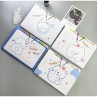 Cặp file tài liệu Gấu xanh nhiều ngăn K112