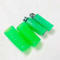 Cặp Gác chân Cao Su trước sau gắn mọi loại xe máy BẢO LONG RACING - xanh lá