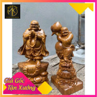 Cặp gỗ tượng bách xanh kích tấc cao 20 cm