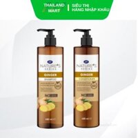 Cặp Gội & Dầu Xả Gừng Boots Natural Ginger Thái Lan 480ml – Thái Lan