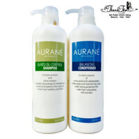 Cặp gội xả dành cho tóc dầu Aurane Olives Oil Control 750mlx2 - NEW