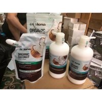 Cặp Gội Xả Dầu Dừ Selena Organic và Túi Hấp Tóc Dầu Dừa Selena Organic