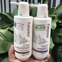 Cặp gội xả dưỡng và phục hồi tóc hư tổn Pallamina Collagen Keratin Complex 400mlx2 _{NEW}_