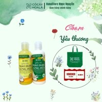 Cặp Gội xả Gừng dừa Cỏ Cây Hoa Lá mini chăm sóc tóc ngăn gãy rụng, khô xơ hư tổn 180g