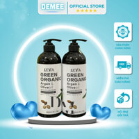 Cặp Gội - Xả Leva GREEN ORGANIC & Olive Oil phục hồi tóc hư tổn tổn Nhật Bản 500ML & 800ML & 1000ML