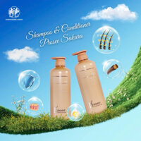 Cặp gội xả Prosee SAKURA GOLD Moisturizing New 500ml - 780ml/Dưỡng Ẩm Phục Hồi Ngăn Rụng Tóc