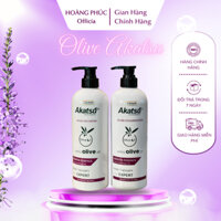 Cặp Gội Xả Siêu Dưỡng Olive Akatsu 800ML - Dầu Gội Dưỡng Tóc Olive Akatsu