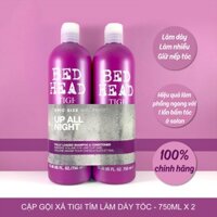 Cặp Gội Xả Tigi Làm DàyTóc Bed Head FullyLoaded (Tím) 750 x 2