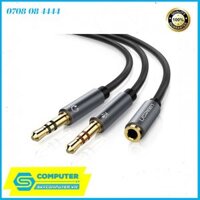 Cáp gộp Mic và tai nghe thành 1 cổng 3.5mm 4 nấc Ugreen 20899