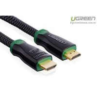 Cáp HDMI 10m hỗ trợ 4K*2K HD126 Ugreen 10296 vỏ bọc kim loại cao cấp