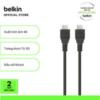 Cáp HDMI 1.4 Belkin đầu Nickel chuẩn 4k 120Hz TV 3D full HD âm thanh 7.1 băng thông 10.2Gps dài 2m và 5m F3Y020