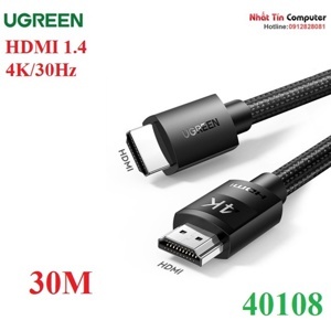 Cáp HDMI 1.4 dài 30M Ugreen 40108