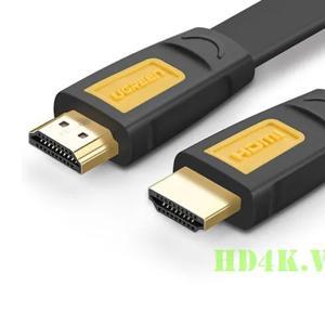 Cáp HDMI 1,5M sợi dẹt hỗ trợ 4Kx2K chính hãng Ugreen 11184