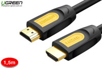 Cáp HDMI 1,5M tròn chính hãng Ugreen UG-10128 hỗ trợ 3D 4K