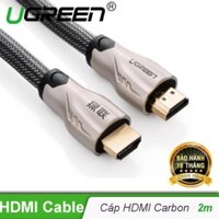 Cáp HDMI 2.0 dài 2M Carbon cao cấp chính hãng Ugreen 50108