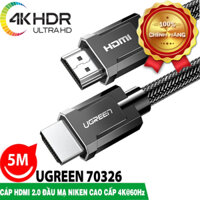 Cáp HDMI 2.0 dài 5m Ugreen 70326 cao cấp, Hàng chính hãng - ZAMACO AUDIO