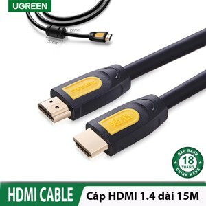Cáp HDMI 2.0 HD101 đồng nguyên chất model HD101 đen 15M Ugreen 40468