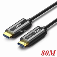 Cáp HDMI 2.0 Sợi Quang Dài 60M 80M Hỗ Trợ 4K60Hz HDR Cao Cấp Ugreen 50220 50221 - hàng chính hãng - 80M