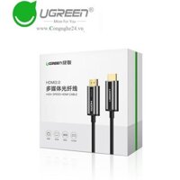 Cáp HDMI 2.0 sợi quang dài 60m Ugreen 50220 Cao Cấp