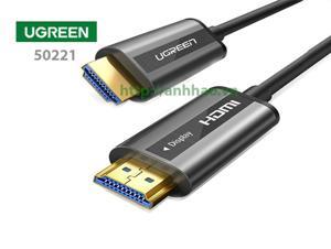 Cáp HDMI 2.0 sợi quang dài 80m Ugreen 50221