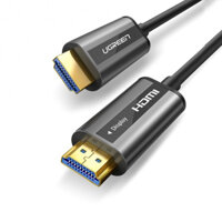 Cáp HDMI 2.0 sợi quang hợp kim kẽm dài 100m Ugreen 50222 cao cấp, Hàng chính hãng - ZAMACO AUDIO