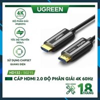 Cáp HDMI 2.0 sợi quang Ugreen 50215 dài 15m độ phân giải 4K/60Hz cao cấp  - Hàng Chính Hãng