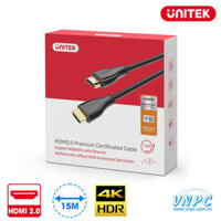 Cáp HDMI 2.0 Unitek 15M