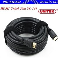 Cáp HDMI 20m Unitek YC-144-Full HD 1080P chuẩn 1.4 hỗ trợ 4K chính hãng