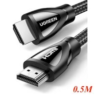 Cáp HDMI 2.1 48Gbps eARC HDR 10+ HDCP 2.2 Dolby Vision Ugreen 40493 dài 0.5M HDMI 2.1 8k 60hz 4k 120hz HD150