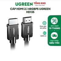 Cáp HDMI 2.1 48Gbps Ugreen HD135 Hỗ trợ phân giải 8K/60Hz | Sử dụng cho Xiaomi TV Box HUB USB