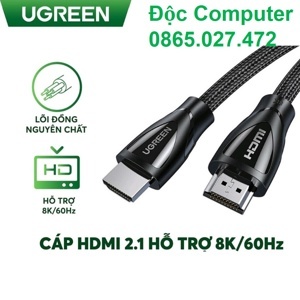 Cáp HDMI 2.1 dài 1.5m chuẩn 8K 60MHz Ugreen 80402