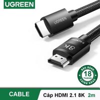 Cáp HDMI 2.1 hỗ trợ 8K UGREEN HD150 - hàng chính hãng - 40180 2m