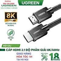 Cáp HDMI 2.1 Ugreen 70319 dài 1M độ phân giải 8K/60Hz - Hàng chính hãng