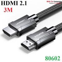 Cáp HDMI 2.1 Ugreen 80602 dài 3M độ phân giải 8K/60Hz Cao Cấp