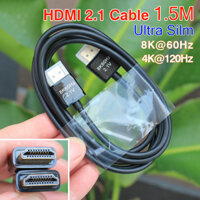 Cáp HDMI 2.1 Ultra Slim 1.5M 8K 4K cho máy tính Set top box Tivi