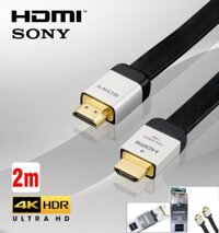 Cáp HDMI 2m SONY hỗ trợ chất lượng fullHD, 4K, 3D (Dây dẹt)