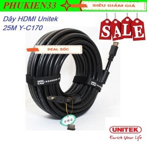 Cáp HDMI 30m Unitek Y-C171 chính hãng
