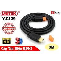 Cáp HDMI 3m hỗ trợ 3D, 4K x 2K Unitek Y-C139 - Hàng nhập khẩu