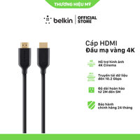 Cáp HDMI Belkin F3Y021bt2M 4K, Full HD 1080p &amp; 3D Cinema 2m - Hàng Chính Hãng