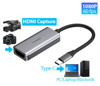 Cáp HDMI Capture to USB Type C 1080P 60 FPS
