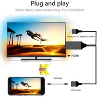 CÁP HDMI ĐA NĂNG CHO ANDROID , TYPE-C ,IPHONE KẾT NỐI ĐIỆN THOẠI RA TIVI QUA CỔNG OTG