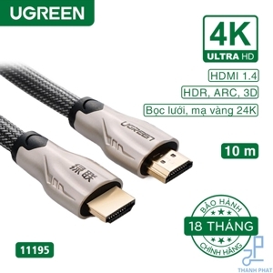 Cáp HDMI dài 10M hỗ trợ 3D 4K Ugreen 11195