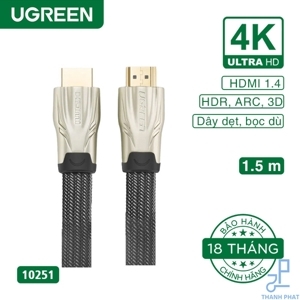 Cáp HDMI Dẹt 1.5M 10251 UGREEN