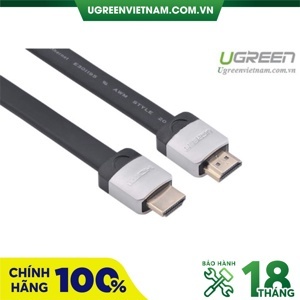 Cáp HDMI dẹt 1M Ugreen hỗ trợ 3D, 4K UG-10259